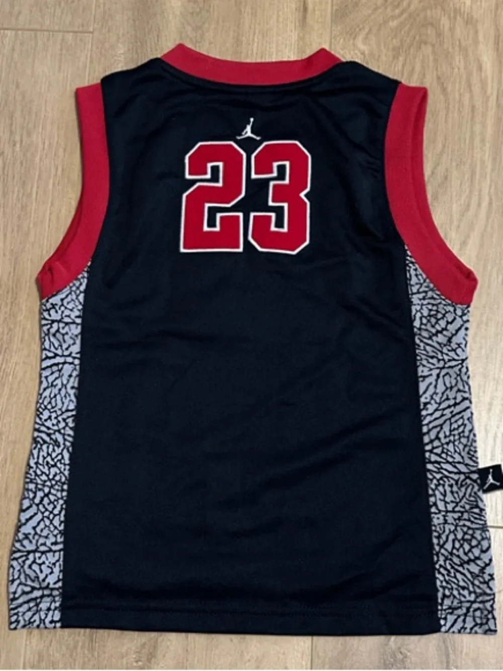 Jordan Black & Red Boys Basketball Tank and Shorts Set - Picture 2 of 3